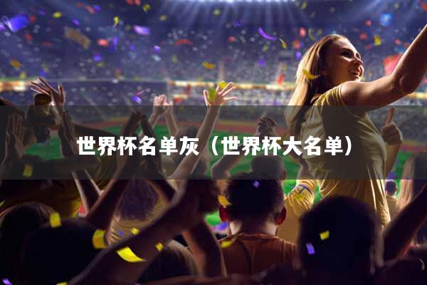世界杯名单灰（世界杯大名单）