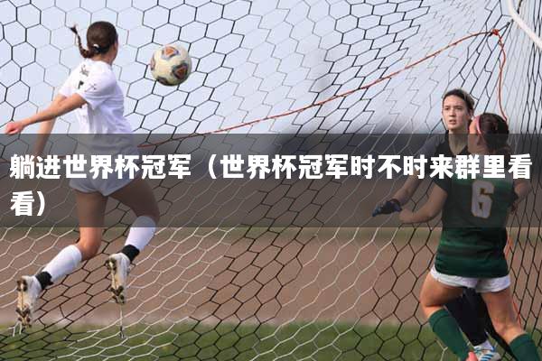 躺进世界杯冠军（世界杯冠军时不时来群里看看）